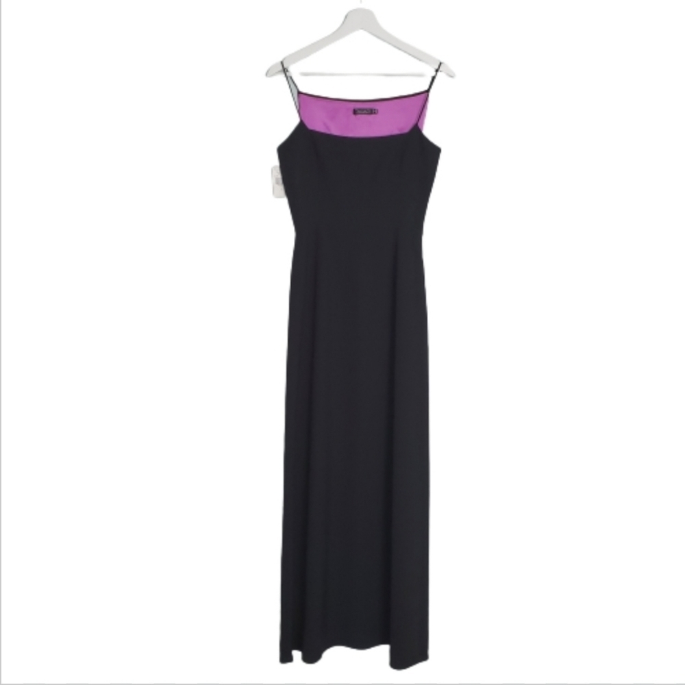 NEW Tahari Black Long Dress - Picture 2 of 6